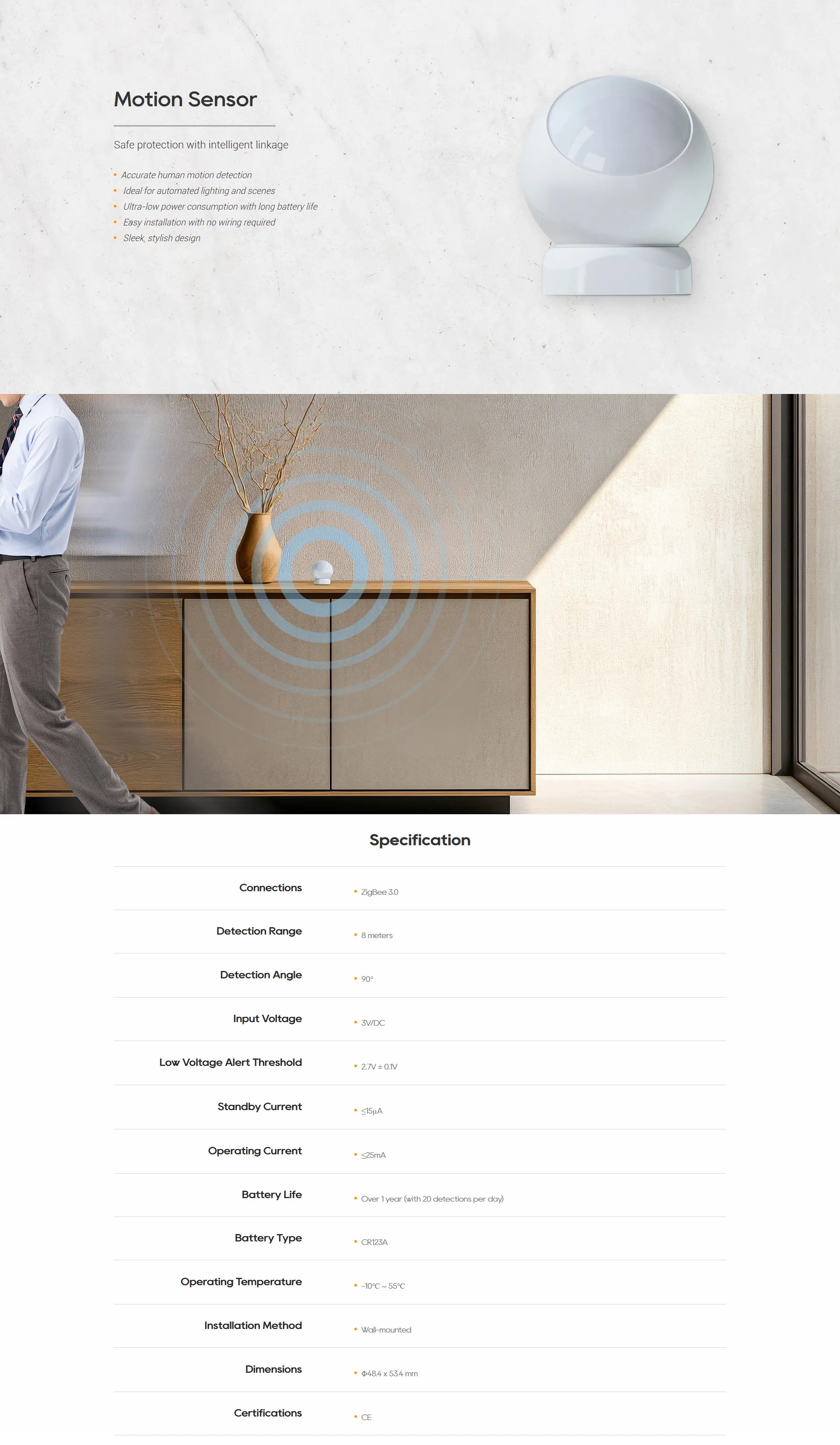 Akubela Smart Motion Sensor feature