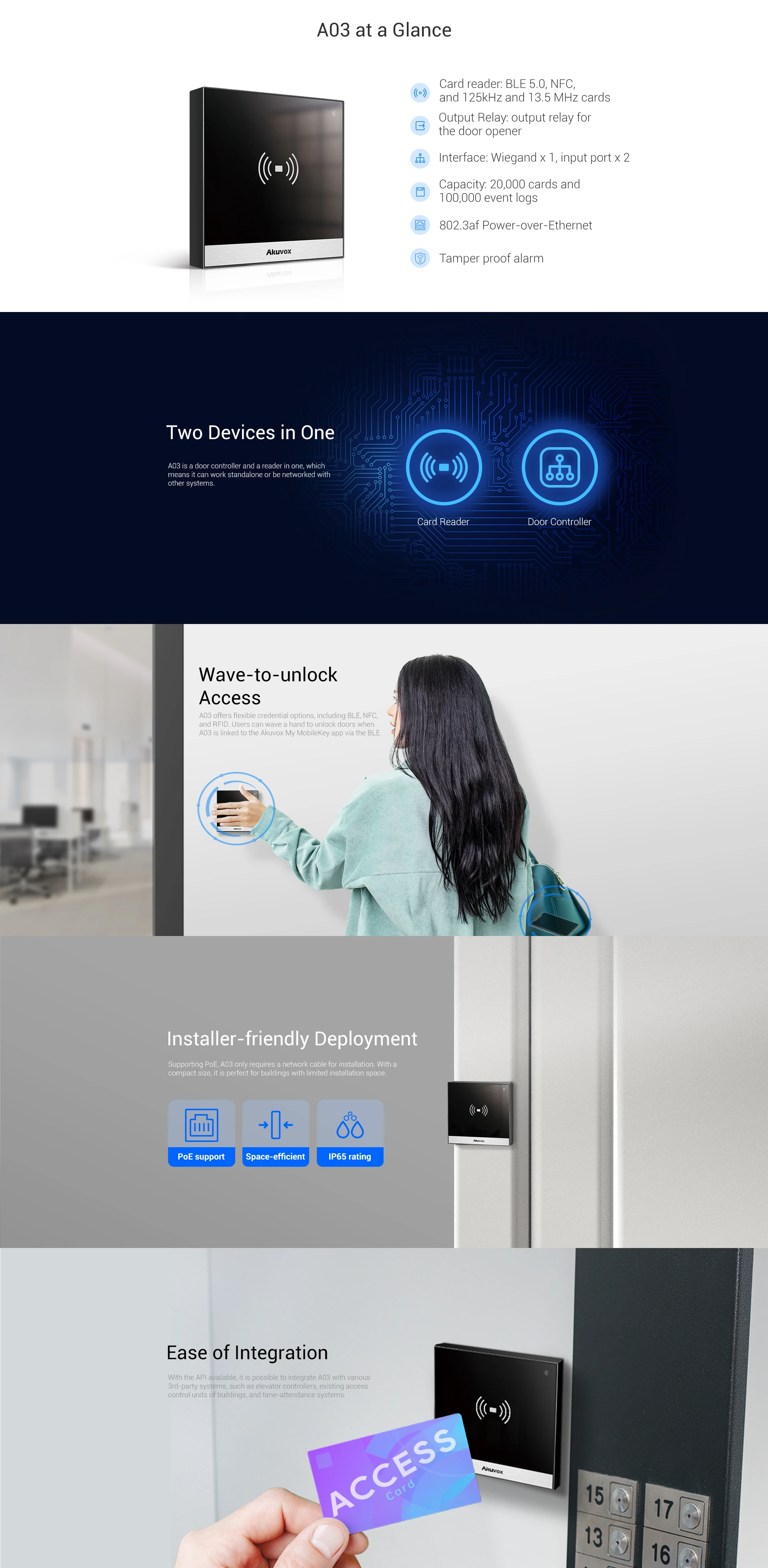 Akuvox A03 features