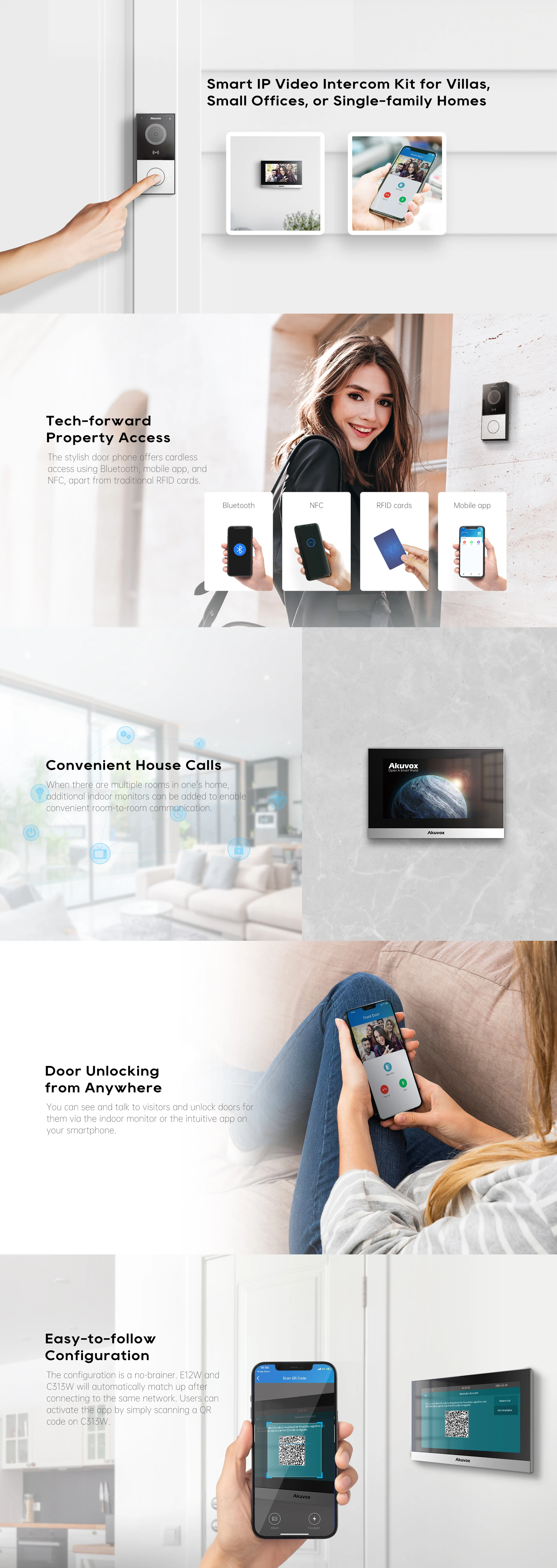 Akuvox IP INTERCOM KIT features