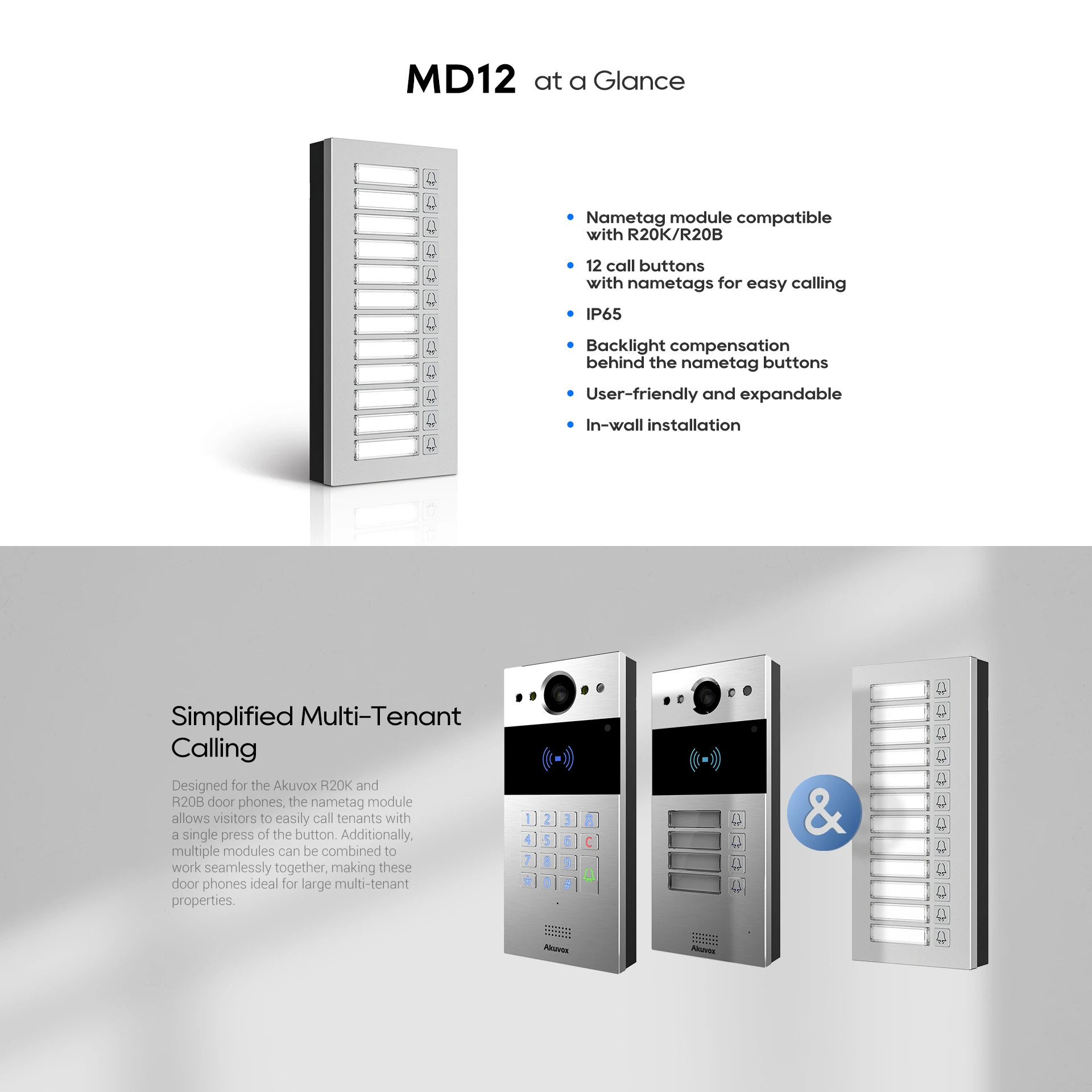 Akuvox MD12 features