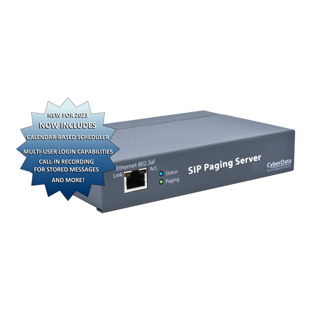 CyberData SIP Paging Server with Bell Scheduler