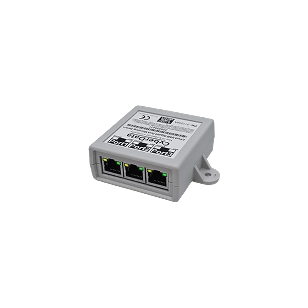 CyberData 3 Port PoE Gigabit Port Mirroring Switch