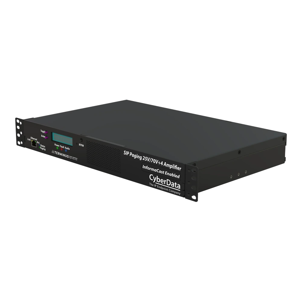 CyberData InformaCast Enabled Paging 25V/70V +4 Amplifier thumbnail 2