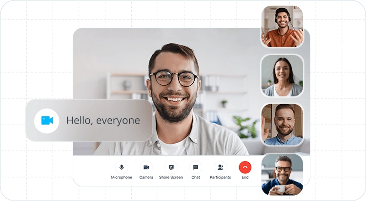 Video meeting in Linkus