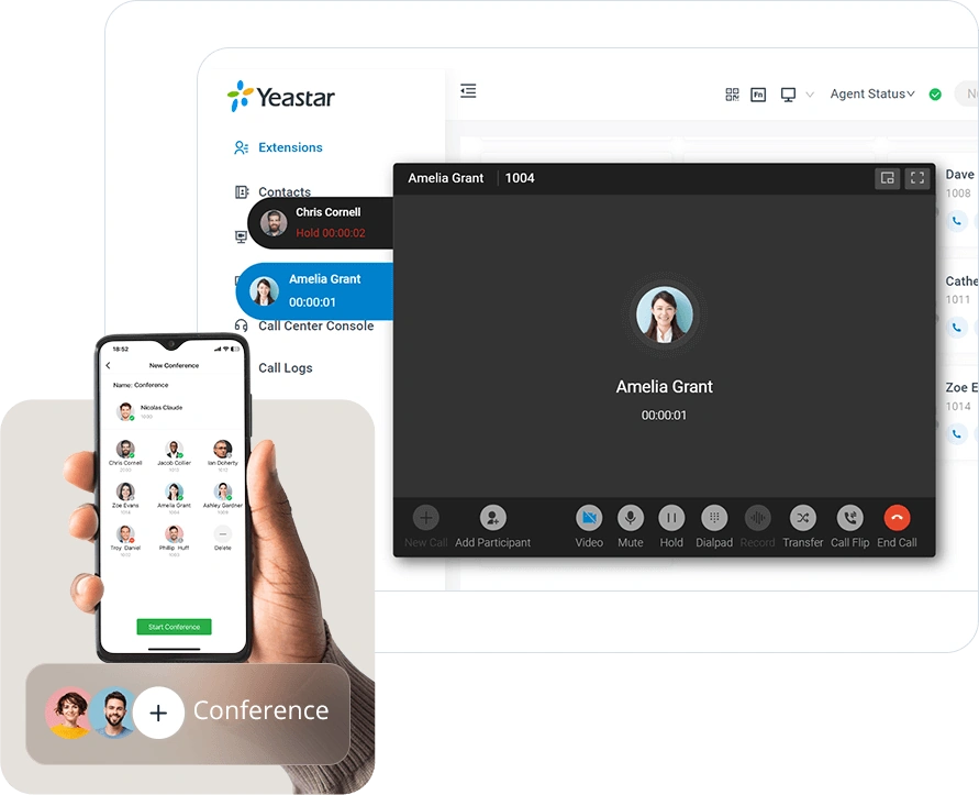 Manage and control your calls with Linkus desktop and mobile client